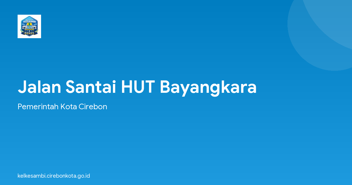 Jalan Santai HUT Bayangkara