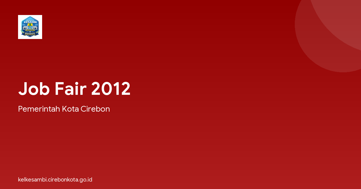 Job Fair 2012