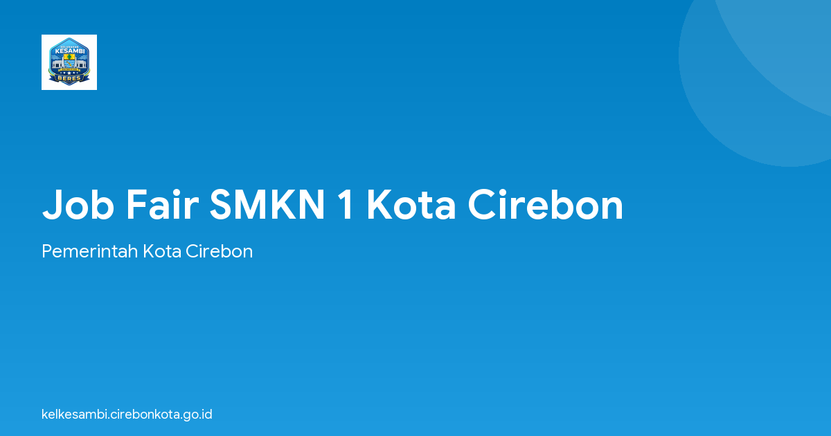 Job Fair SMKN 1 Kota Cirebon