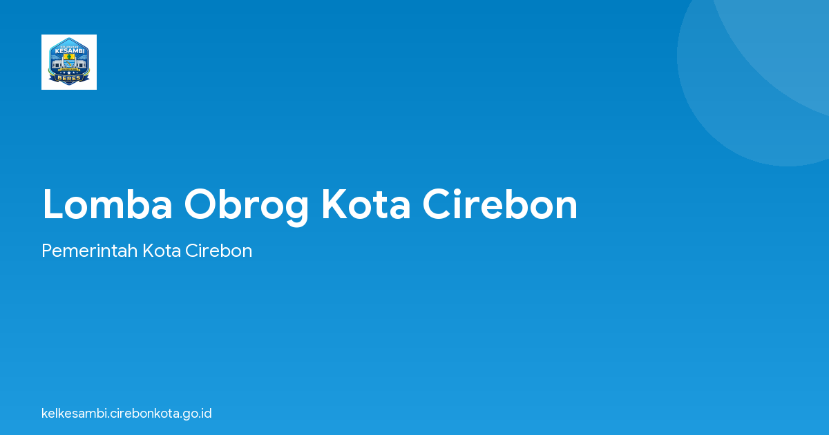 Lomba Obrog Kota Cirebon