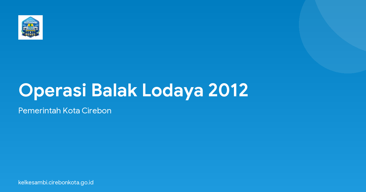 Operasi Balak Lodaya 2012