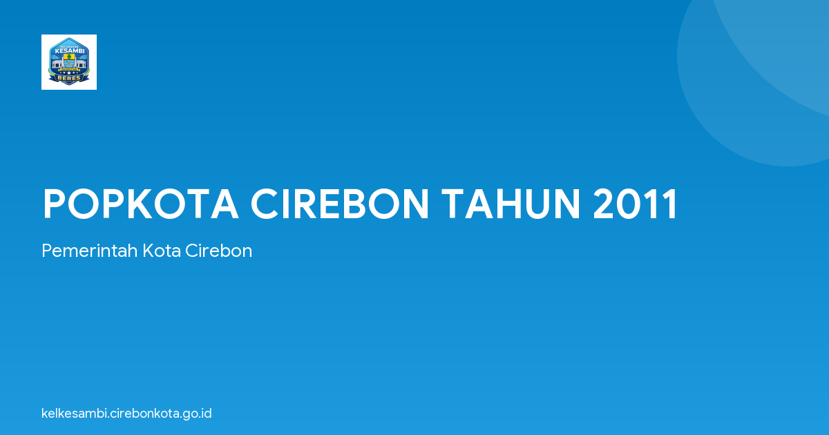 POPKOTA CIREBON TAHUN 2011