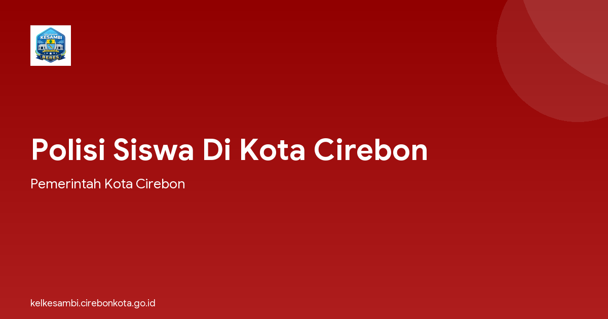 Polisi Siswa Di Kota Cirebon