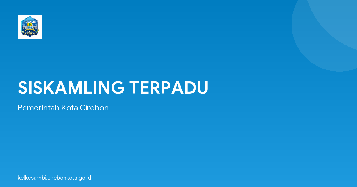 SISKAMLING TERPADU