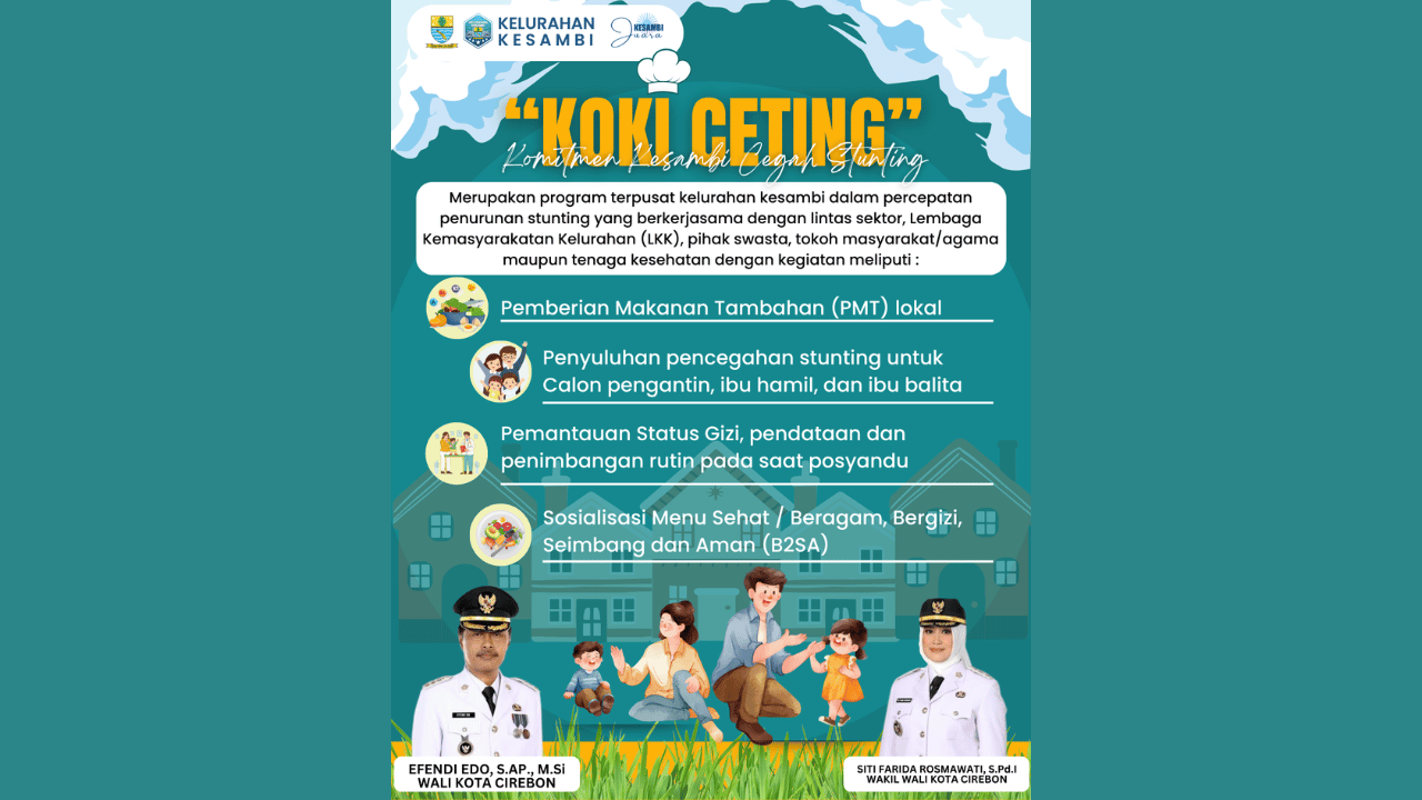 Kelurahan Kesambi Luncurkan Program "KOKI CETING" untuk Cegah Stunting