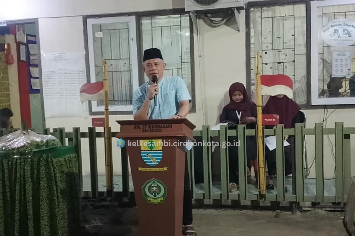 Semarak Kemerdekaan, Lurah Kesambi Hadiri Tasyakuran di RW 07 Warnasari